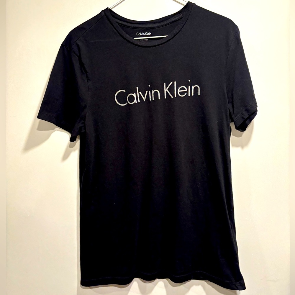 Calvin Klein Black T Shirt Crewneck